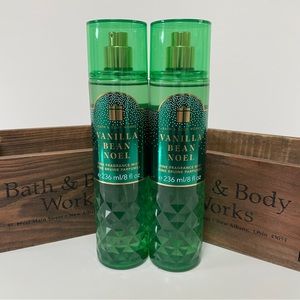 Bath and Body Works Vanilla Bean Noel Mist x 2 New!